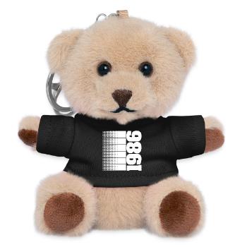 1986 - Teddy Schlüsselanhänger - Schwarz - Vorne