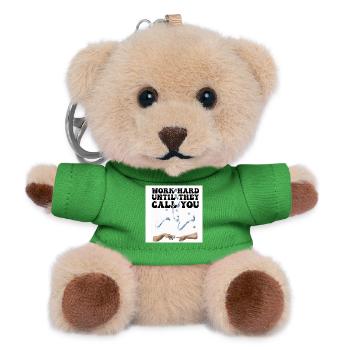 Motivation Work Money - Teddy Keyring - green - Front