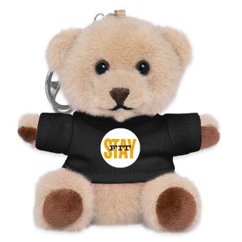 Conception motivante pour rester en forme - Porte-clés ourson - noir - Devant