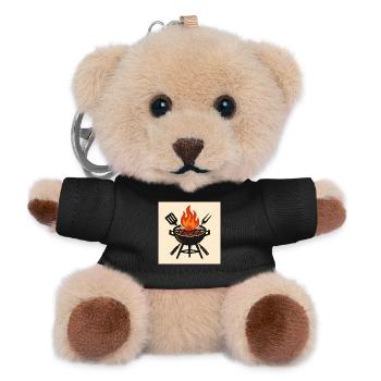 Fiery barbecue evening - Teddy Keyring - black - Front