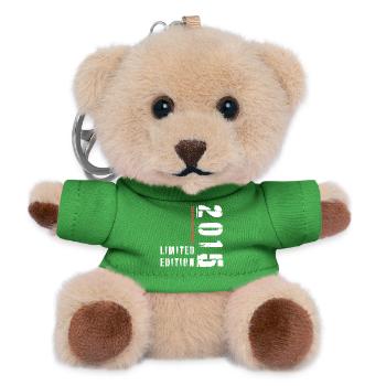 Limitierte Auflage 2015 – Unikat - Teddy Schlüsselanhänger - Grün - Vorne