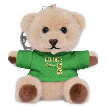 RENTE 2026 RENTNER - Teddy Schlüsselanhänger - Grün - Vorne