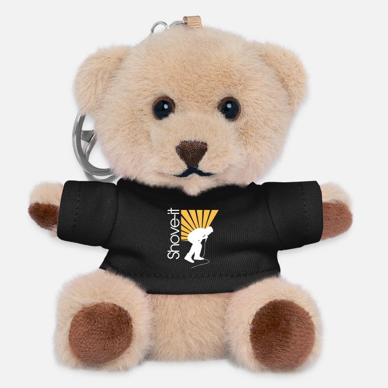 SCHIEB ES, SCHIEB ES!! -AFFE - Teddy Schlüsselanhänger - Schwarz