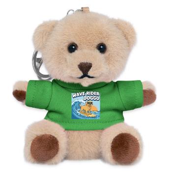Wellenreiter Hund Surf - Teddy Schlüsselanhänger - Grün - Vorne