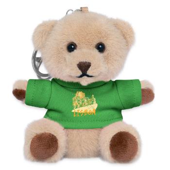 Monument Discoveries Lisbon ochre illustration - Teddy Keyring - green - Front