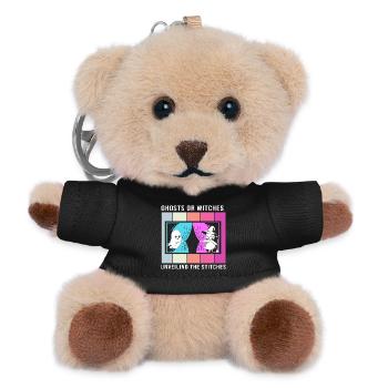 Halloween Gender Reveal - Teddy Keyring - black - Front