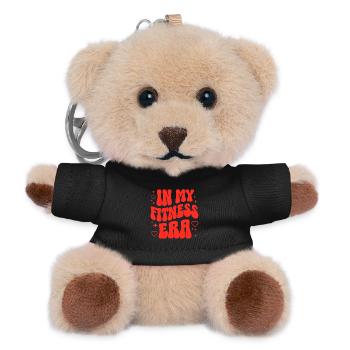 Fitness Girl Gym Motivation Sport Workout - Teddy Keyring - black - Front