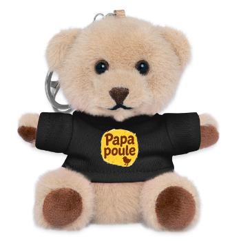 Papa Poule - Father's Day - Teddy Keyring - black - Front