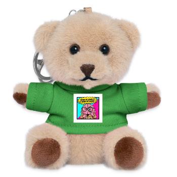 Verschwörungstheorie seltsame Welt - Teddy Schlüsselanhänger - Grün - Vorne