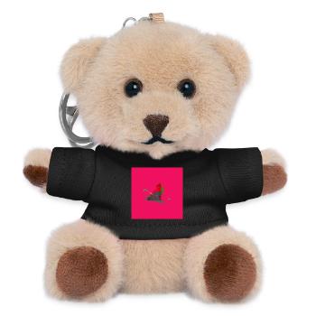 TEXTURA_DE_COLOR_#22 - Teddy Schlüsselanhänger - Schwarz - Vorne