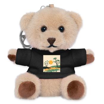 Solar Horizon and Pines - Teddy Keyring - black - Front