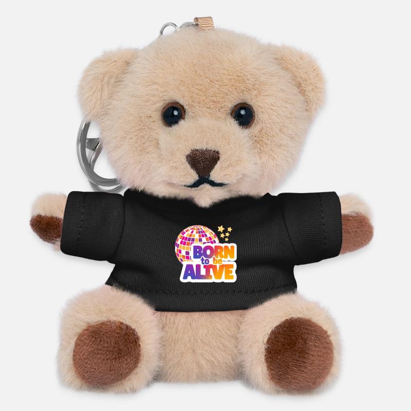 Born to be alive - Teddy Keyring - black