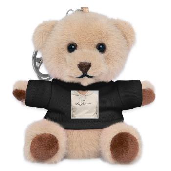 Max Mustermann Vintage Hoodie - Teddy Schlüsselanhänger - Schwarz - Vorne