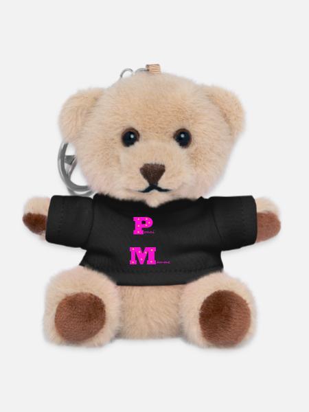 Pony mom pink with stars - Teddy Keyring - black