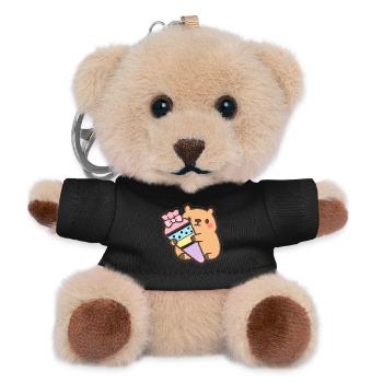 Capybara School Child – 1st Grade - Teddy Keyring - black - Front