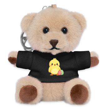 Chicks at Easter - Teddy Keyring - black - Front