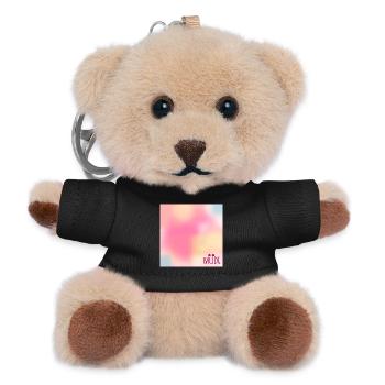 Himmel Stimmung Müde - Teddy Schlüsselanhänger - Schwarz - Vorne
