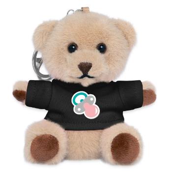 Pacifier - Teddy Keyring - black - Front