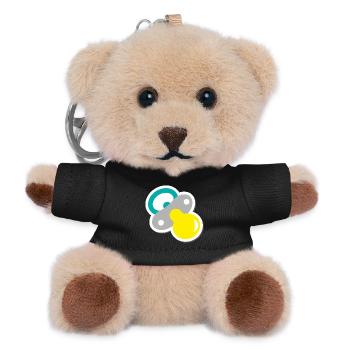 Pacifier - Teddy Keyring - black - Front