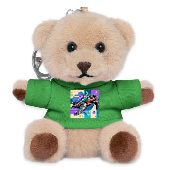 Schildkröte - Teddy Schlüsselanhänger - Grün - Vorne