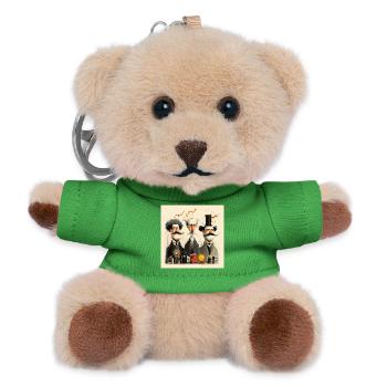 Zukunft erfinden - Teddy Schlüsselanhänger - Grün - Vorne