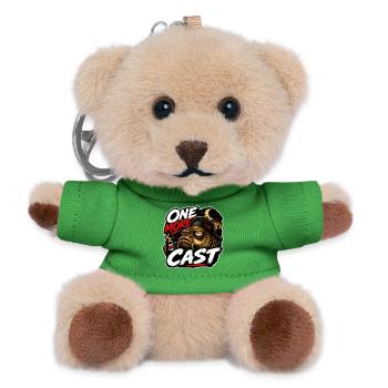 Funny Carp Fishing Shirt – One More Cast - Teddy Keyring - green - Front