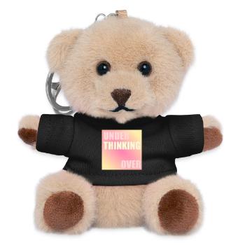 Denken - Teddy Schlüsselanhänger - Schwarz - Vorne
