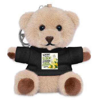 Zitronen  - Teddy Schlüsselanhänger - Schwarz - Vorne