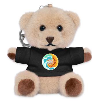 Surfskate Lover - Teddy Keyring - black - Front