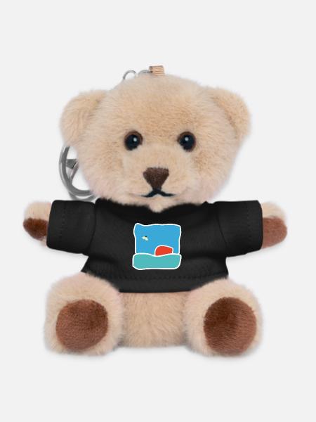 Mücke in der Flucht – fliegendes Insekt - Teddy Schlüsselanhänger - Schwarz