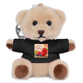 Guck nicht so, freches Früchtchen! - Teddy Schlüsselanhänger - Schwarz - Vorne