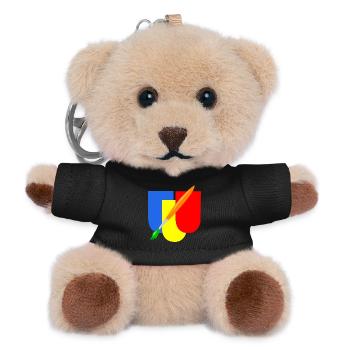 maler wappen handwerk - Teddy Schlüsselanhänger - Schwarz - Vorne