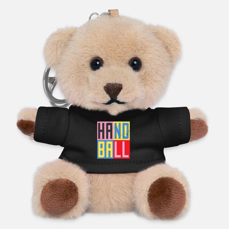Handball Design - Teddy Schlüsselanhänger - Schwarz