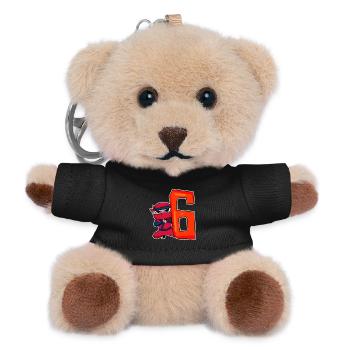 6 Jahre Junge Ninja - 6 Geburtstag - Ich bin 6 - Teddy Schlüsselanhänger - Schwarz - Vorne
