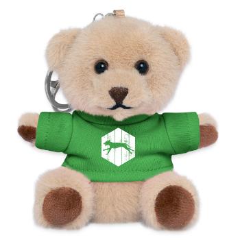 Dog Sketch - Teddy Keyring - green - Front