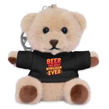 BIER: DER BESTE WINGMAN ALLER ZEITEN - Teddy Schlüsselanhänger - Schwarz - Vorne