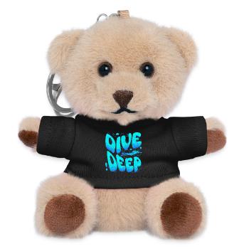 Dive Deep Tauche ein in die Unterwasserwelt - Teddy Schlüsselanhänger - Schwarz - Vorne