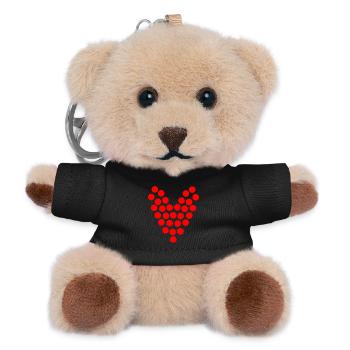 MOM. MOTHER'S DAY. HAPPY MOTHER'S DAY - Teddy Keyring - black - Front