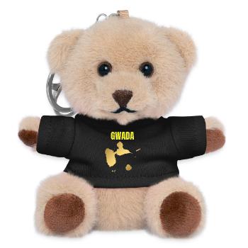 GWADA Golden Map West Indies T-shirt - Teddy Keyring - black - Front
