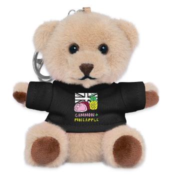 Gammon Pineapple Pop Art Tee - Teddy Keyring - black - Front