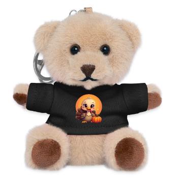 Thanksgiving Truthahn Baby - Teddy Schlüsselanhänger - Schwarz - Vorne