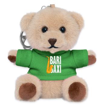 Bari Saxi Saxophoniste Jazz - Porte-clés ourson - vert - Devant