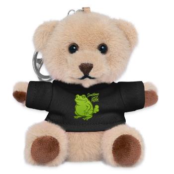 Sometimes I just be fartin' - Frosch Kröte Furzen - Teddy Schlüsselanhänger - Schwarz - Vorne