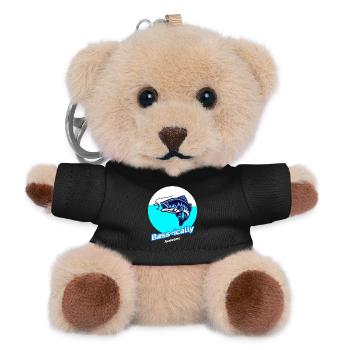 Bassmäßig großartig - Teddy Schlüsselanhänger - Schwarz - Vorne
