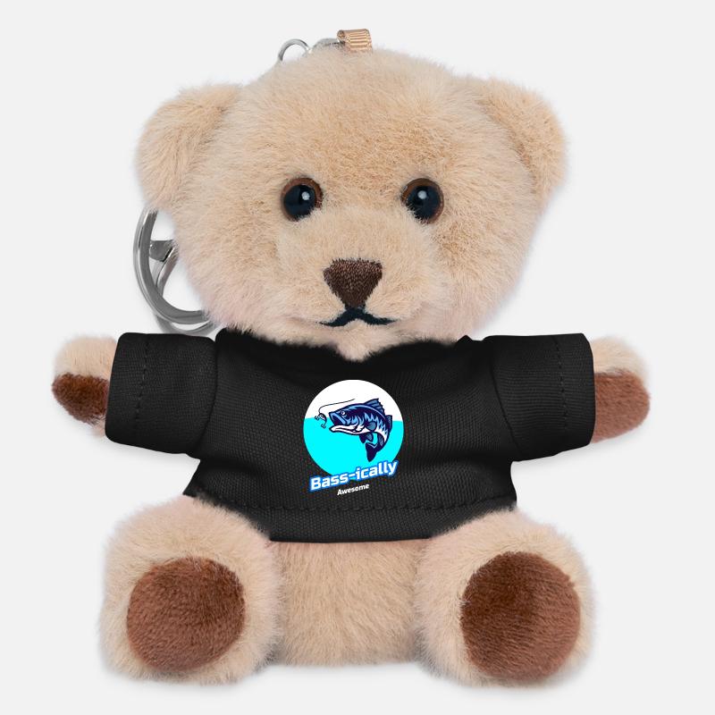 Bass-ically Awesome - Teddy Keyring - black