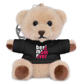 Meilleure chemise de maman de tous les temps – cadeau parfait - Porte-clés ourson - noir - Devant