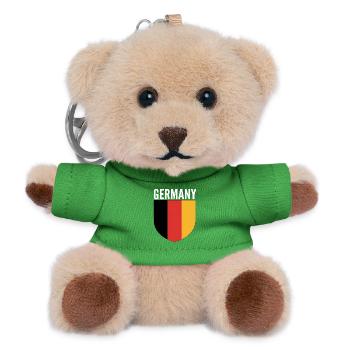 Germany Shield Flag Design - Teddy Keyring - green - Front