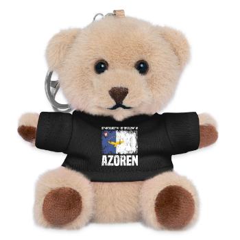 Island trip Azores - Teddy Keyring - black - Front