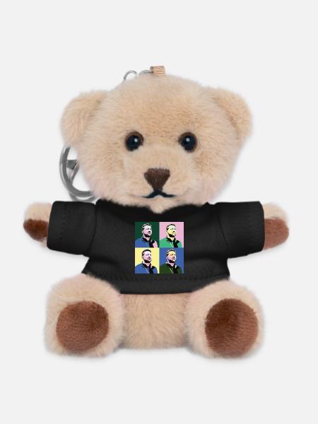 Zelensky Pop-Art - Teddy Keyring - black