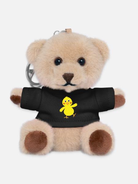 küken - Teddy Schlüsselanhänger - Schwarz